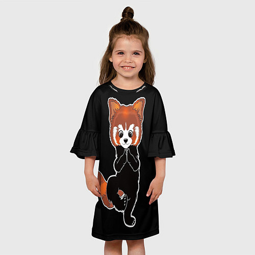 Детское платье Енот / 3D-принт – фото 3