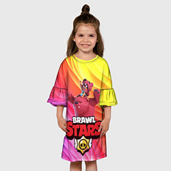 Платье клеш для девочки Brawl Stars - Nita, цвет: 3D-принт — фото 2