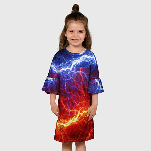 Детское платье Лёд и огонь / 3D-принт – фото 3