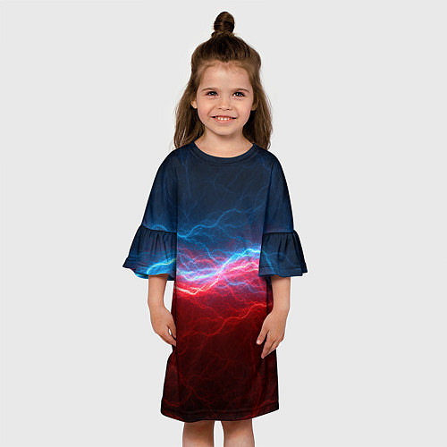 Детское платье Огонь и лёд / 3D-принт – фото 3