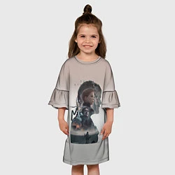Платье клеш для девочки Death Stranding, цвет: 3D-принт — фото 2