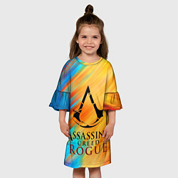 Платье клеш для девочки Assassin's Creed: Rogue, цвет: 3D-принт — фото 2