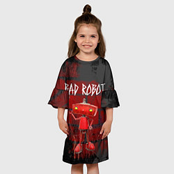 Платье клеш для девочки Bad Robot, цвет: 3D-принт — фото 2