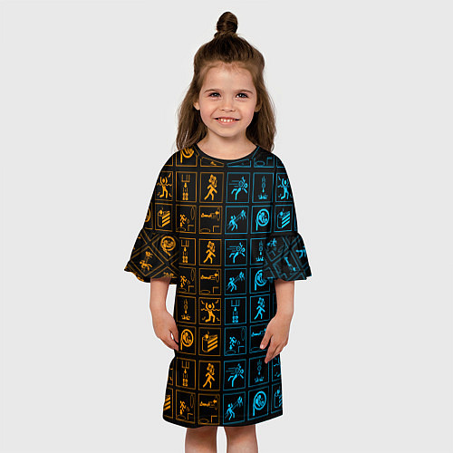 Детское платье PORTAL / 3D-принт – фото 3