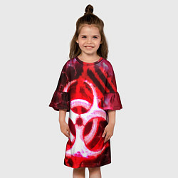 Платье клеш для девочки Plague Inc LB Oko, цвет: 3D-принт — фото 2