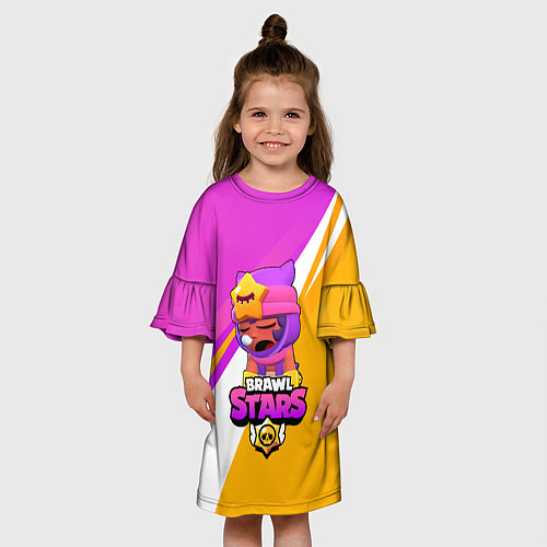 Детское платье Brawl stars Sandy / 3D-принт – фото 3