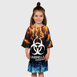 Платье клеш для девочки UMBRELLA CORPORATION, цвет: 3D-принт — фото 2