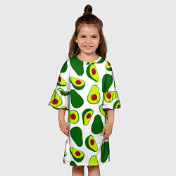 Платье клеш для девочки Avokado, цвет: 3D-принт — фото 2