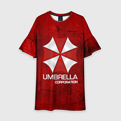 Платье клеш для девочки UMBRELLA CORP, цвет: 3D-принт