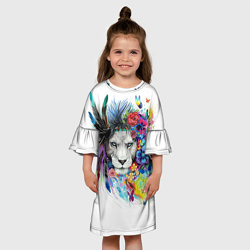 Детское платье Лев / 3D-принт – фото 3