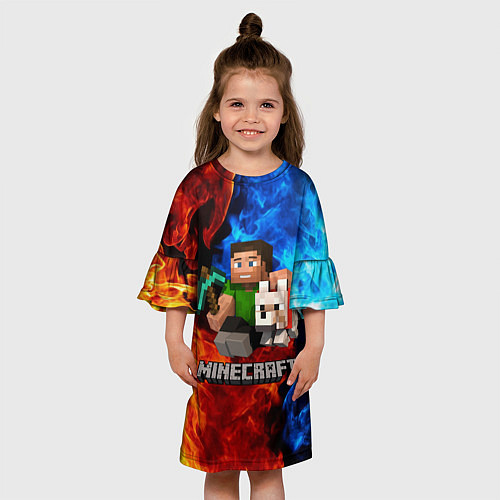 Детское платье MINECRAFT / 3D-принт – фото 3