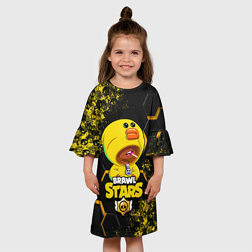 Детское платье Brawl Stars SALLY LEON / 3D-принт – фото 3