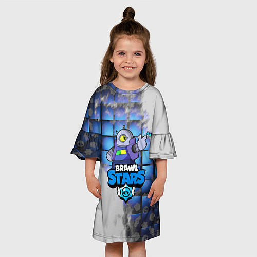 Детское платье BRAWL STARS:RICOCHET / 3D-принт – фото 3