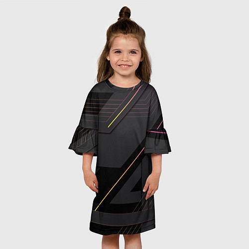 Детское платье Modern Geometry / 3D-принт – фото 3