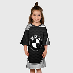 Платье клеш для девочки BMW, цвет: 3D-принт — фото 2