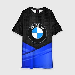 Платье клеш для девочки BMW, цвет: 3D-принт
