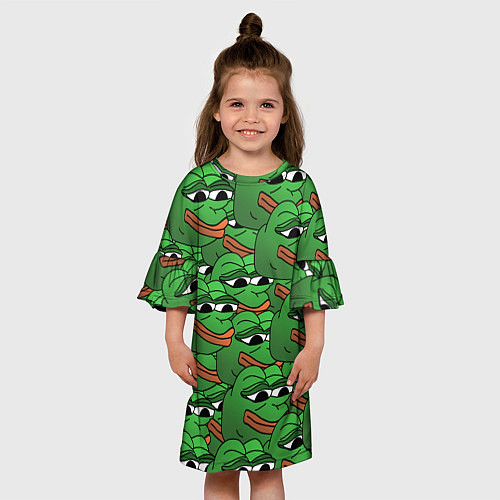 Детское платье Pepe The Frog / 3D-принт – фото 3