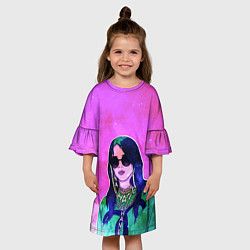 Платье клеш для девочки БИЛЛИ АЙЛИШ, цвет: 3D-принт — фото 2