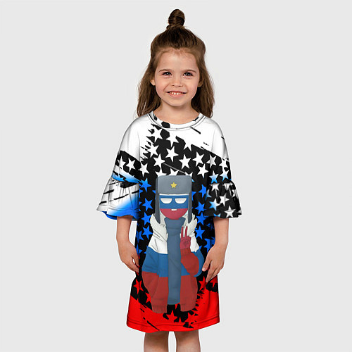Детское платье CountryHumans / 3D-принт – фото 3