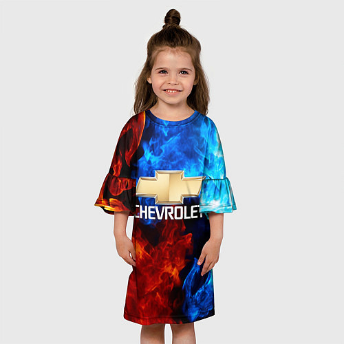 Детское платье CHEVROLET / 3D-принт – фото 3