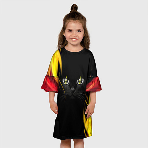Детское платье Грозовой кошак / 3D-принт – фото 3