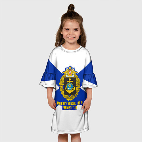 Детское платье Каспийская флотилия ВМФ России / 3D-принт – фото 3