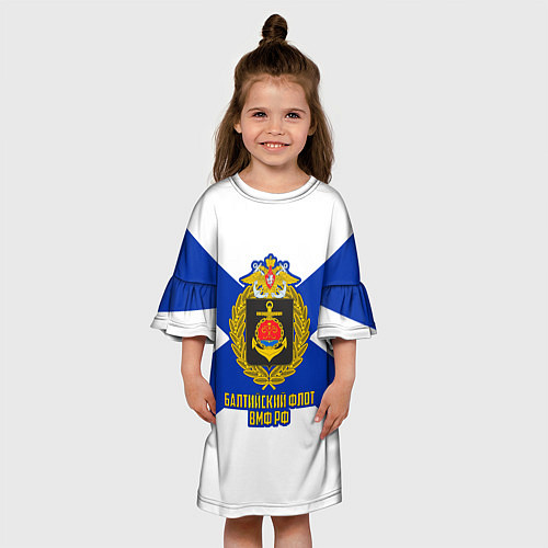 Детское платье Балтийский флот ВМФ РФ / 3D-принт – фото 3