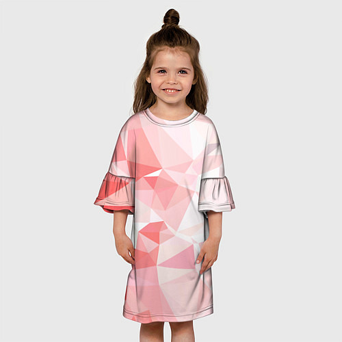 Детское платье Pink abstraction / 3D-принт – фото 3