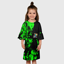 Платье клеш для девочки MINECRAFT, цвет: 3D-принт — фото 2