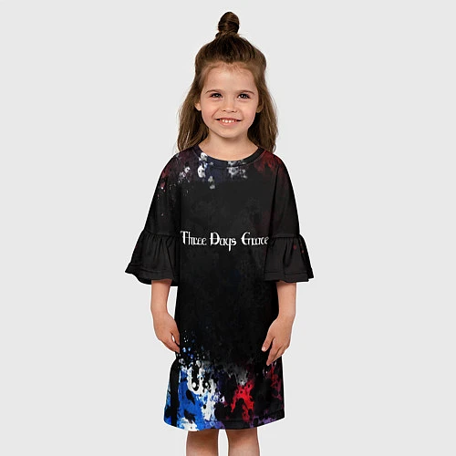 Детское платье THREE DAYS GRACE / 3D-принт – фото 3