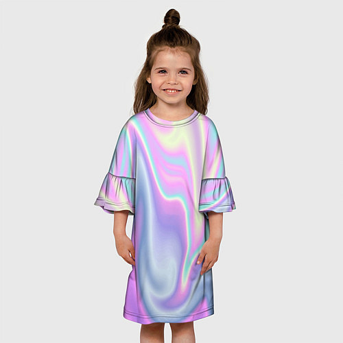 Детское платье Vaporwave / 3D-принт – фото 3