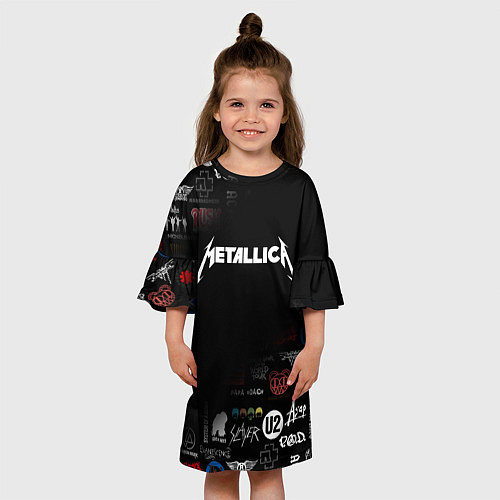 Детское платье Metallica / 3D-принт – фото 3