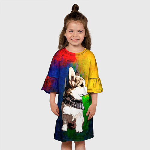 Детское платье Корги / 3D-принт – фото 3