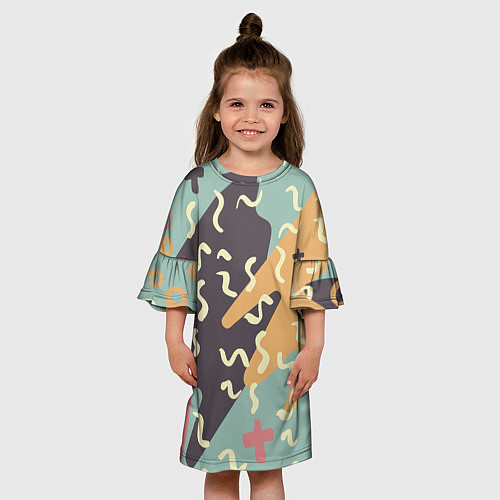 Детское платье Абстрактный узор / 3D-принт – фото 3