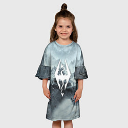 Платье клеш для девочки THE ELDER SCROLLS, цвет: 3D-принт — фото 2