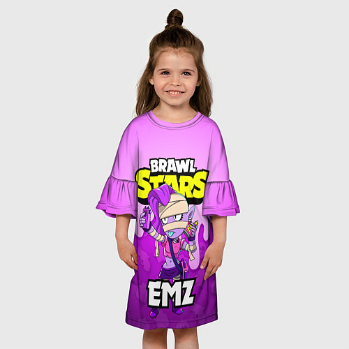 Детское платье BRAWL STARS EMZ / 3D-принт – фото 3