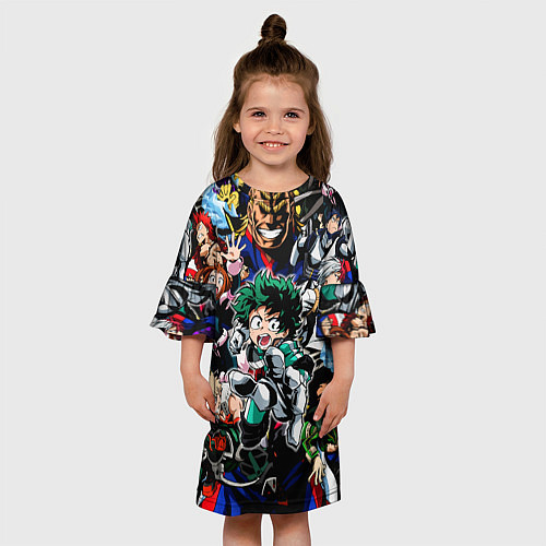 Детское платье Моя геройская академия / 3D-принт – фото 3