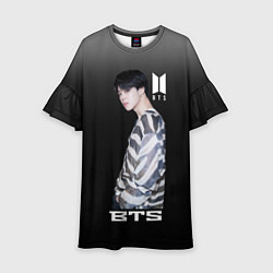 Платье клеш для девочки BTS, цвет: 3D-принт