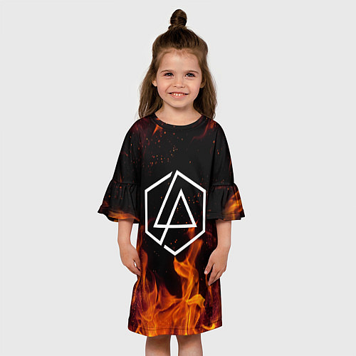 Детское платье LINKIN PARK / 3D-принт – фото 3