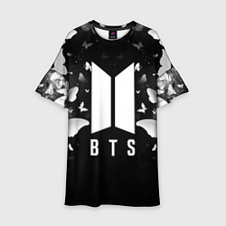 Платье клеш для девочки BTS, цвет: 3D-принт
