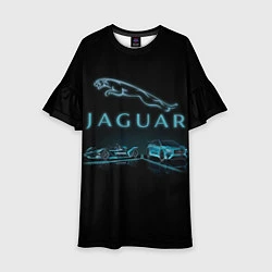 Платье клеш для девочки Jaguar, цвет: 3D-принт