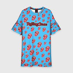 Платье клеш для девочки Rolling Stones, цвет: 3D-принт