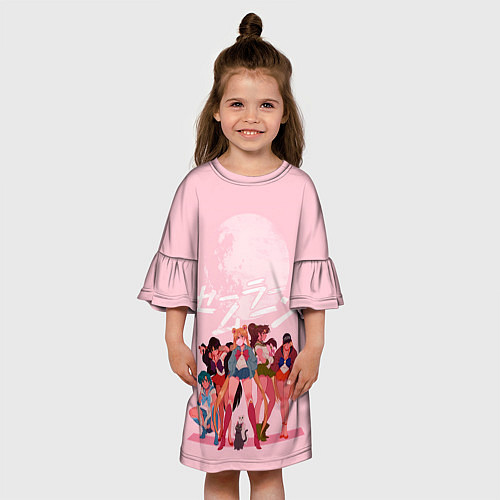 Детское платье PINK SAILOR MOON / 3D-принт – фото 3