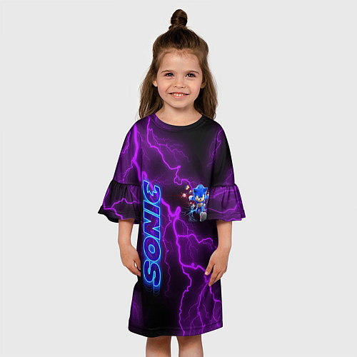 Детское платье SONIC / 3D-принт – фото 3