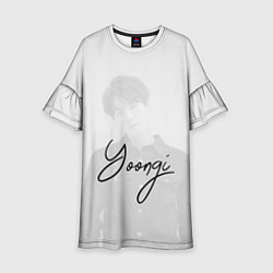 Платье клеш для девочки BTS Min Yoongi, цвет: 3D-принт