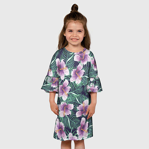Детское платье Тропический цветок / 3D-принт – фото 3