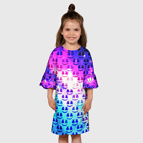 Детское платье MARSMELLO SPACE / 3D-принт – фото 3