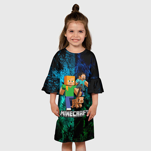 Детское платье Minecraft Майнкрафт / 3D-принт – фото 3