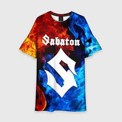 Платье клеш для девочки SABATON, цвет: 3D-принт
