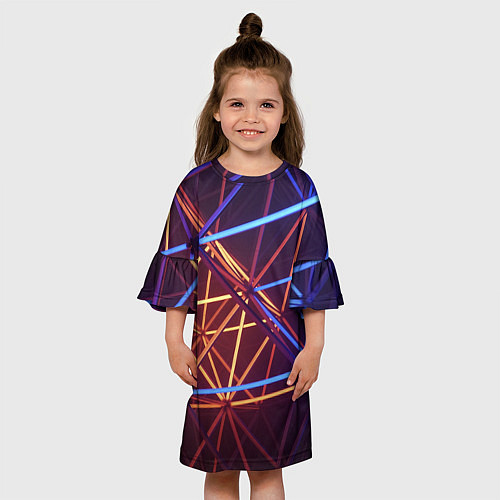 Детское платье Линии / 3D-принт – фото 3